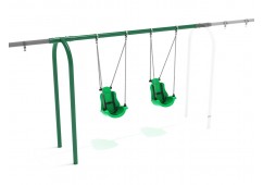 8 feet High Elite Arch Post Swing with Child Adaptive Seats - Add a Bay